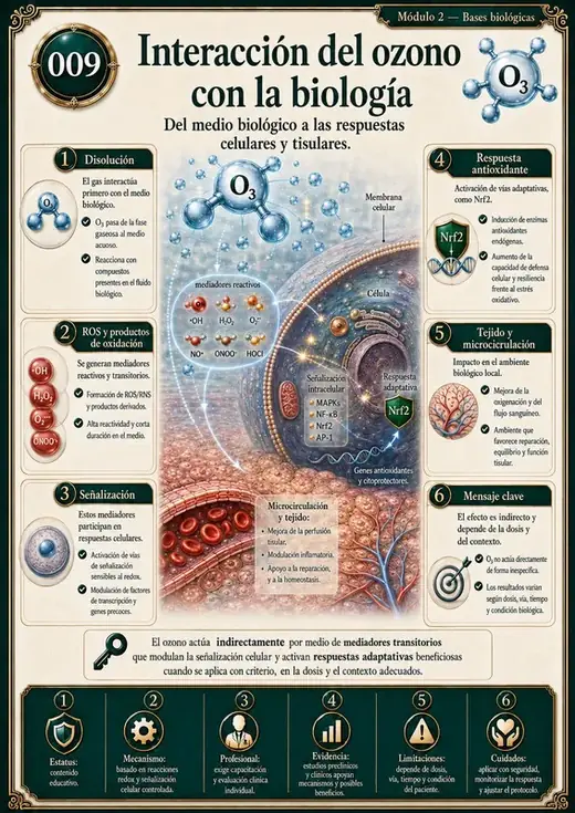 Ejemplo de mapa visual de la Biblioteca Visual de la Ozonoterapia