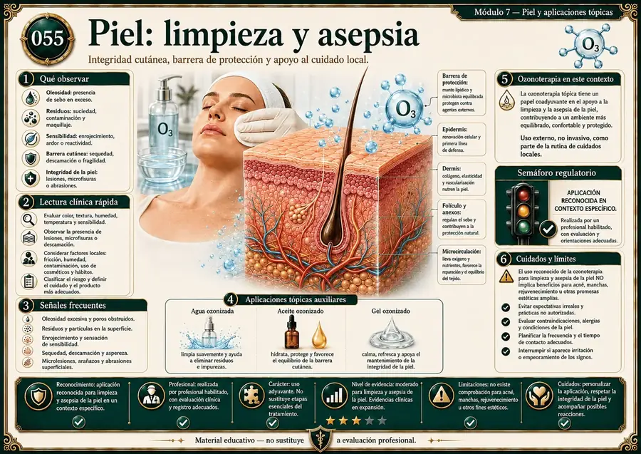 Ejemplo de mapa visual de la Biblioteca Visual de la Ozonoterapia